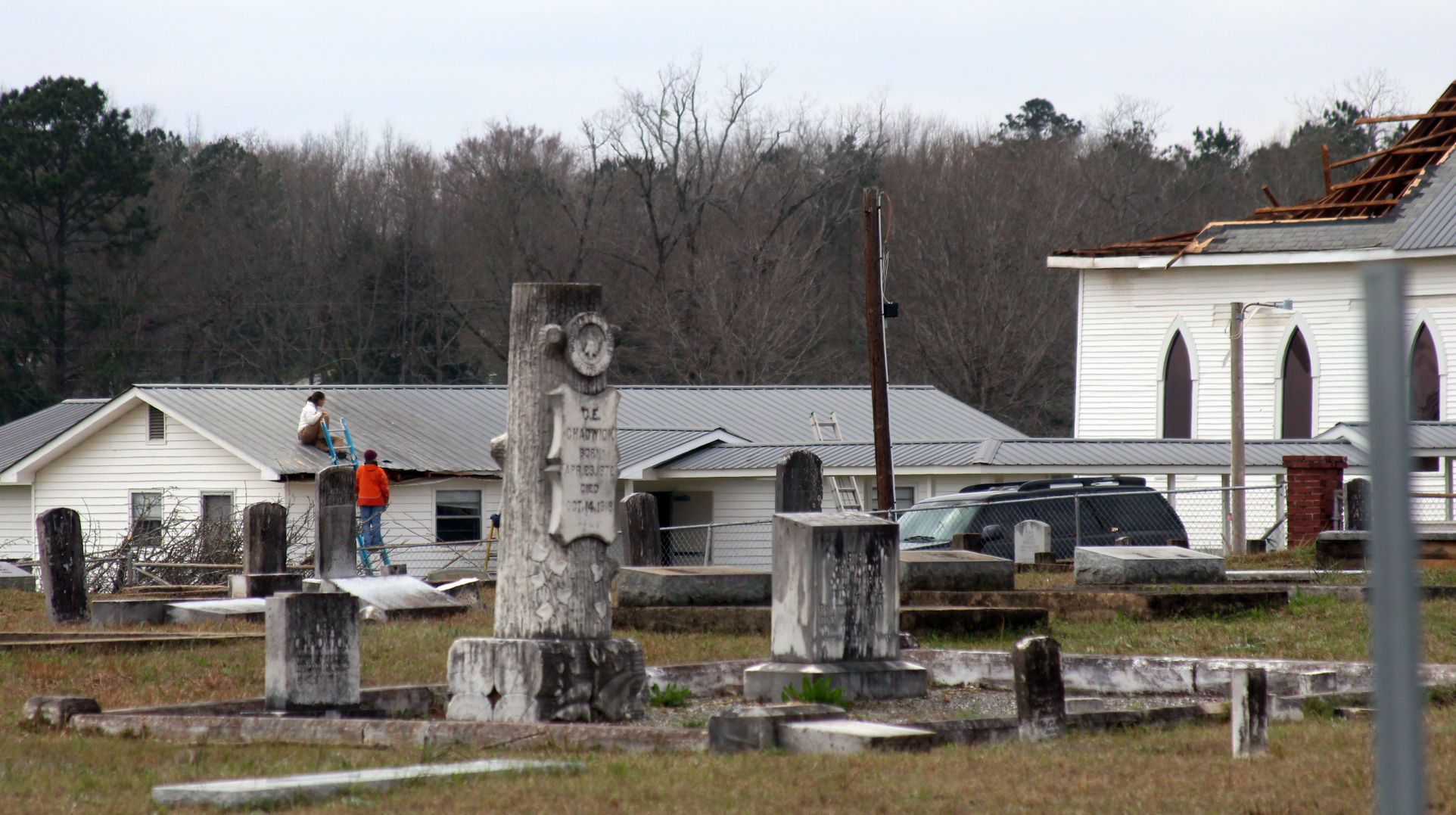 Damage at Watoola Methodist Church